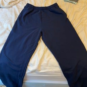 Unisex/men’s navy blue sweatpants
